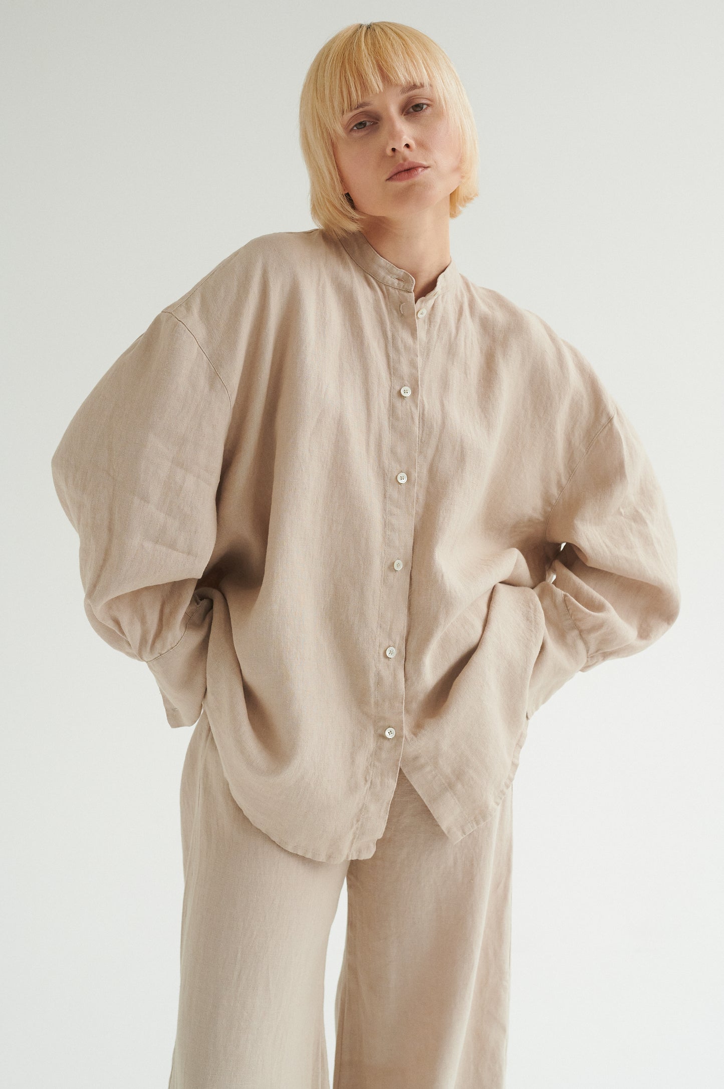 Oversized linen shirt